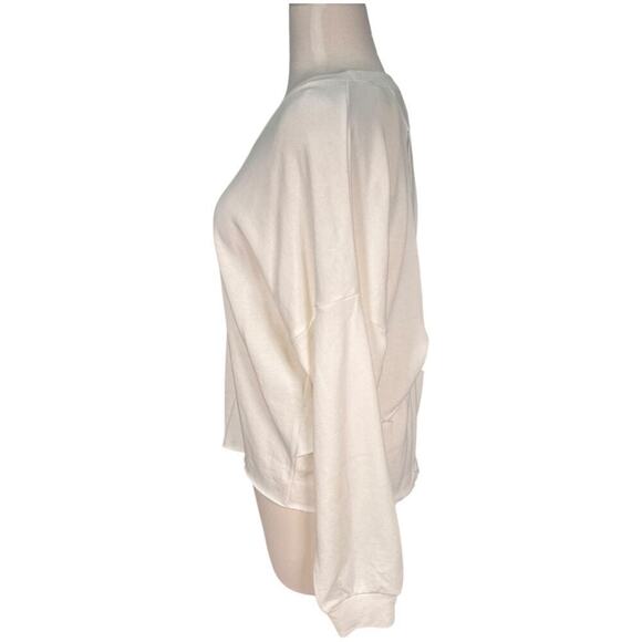 Revolve Lanston White Sweater Cut-Out Back Work Out Outdoor Size Small NWT - Picture 5 of 12